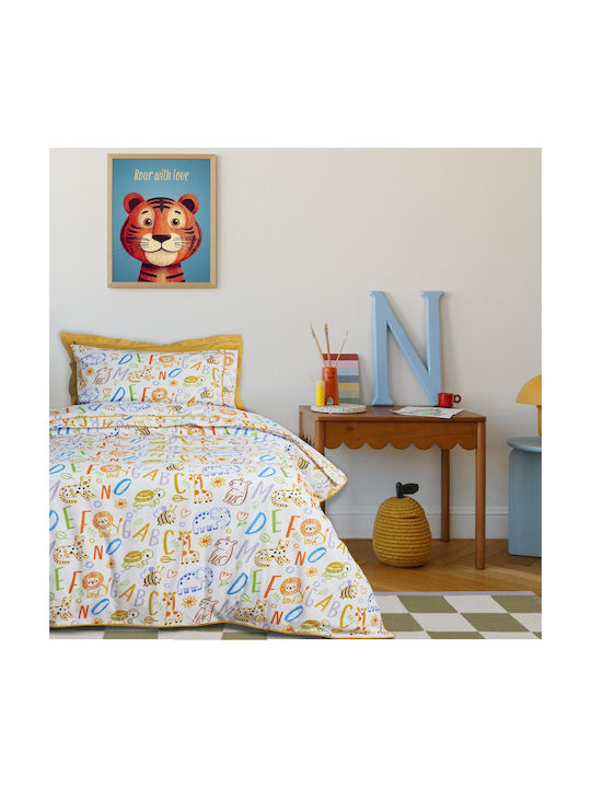 Das Home Σετ Παιδική Παπλωματοθήκη Μονή Multicolor