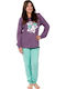 Nina Club Детска пижама Зимна Purple Believe In