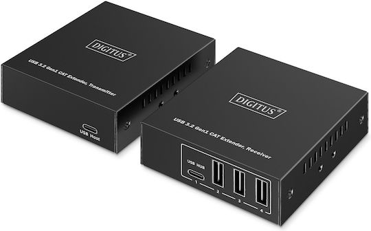 Digitus USB-Hub 4 Anschlüsse USB 3.2 mit USB-C Anschluss