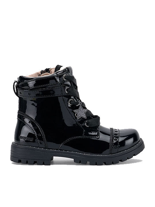 Mayoral Kinderstiefeletten aus Lackleder mit Re...