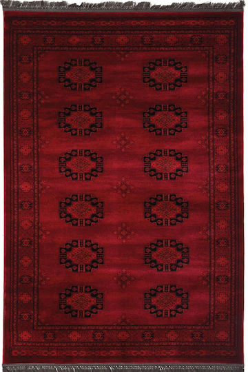 Royal Carpet Afgan 6871 Handmade with Fringes Bordeaux