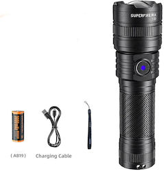Supfire Επαναφορτιζόμενος Φακός LED 1200lm