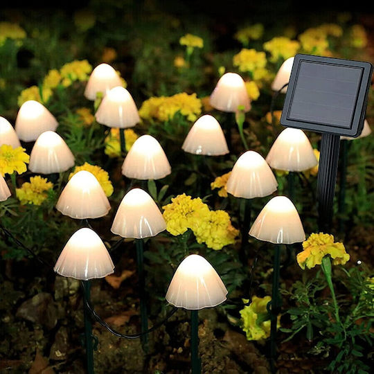 Rovo Lampă Solară cu Alb Cald Lumină IP44