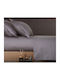 Sheet Sets King Size with Elastic 220x240cm. Charcoal 4pcs