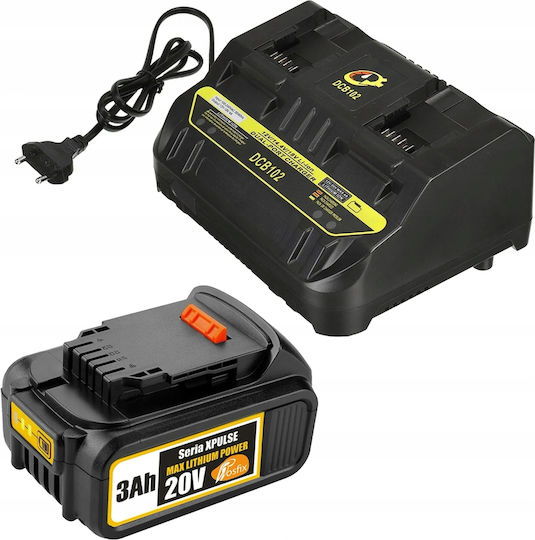 Rosfix Werkzeugbatterie Lithium 20V mit Kapazität 3Ah