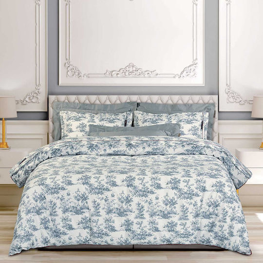 Greenwich Polo Club Duvet Cover Set Cotton Queen with 2 Pillowcases 220x240 Essential Grey