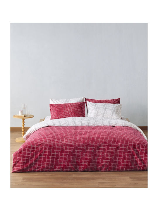 Kentia Duvet Cover Set Cotton Queen with 2 Pill...