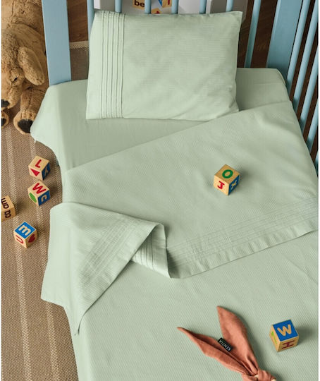 Whisper 10 Crib Sheets With Pillowcase Set 3 Pieces 2 120x170 + 30x40