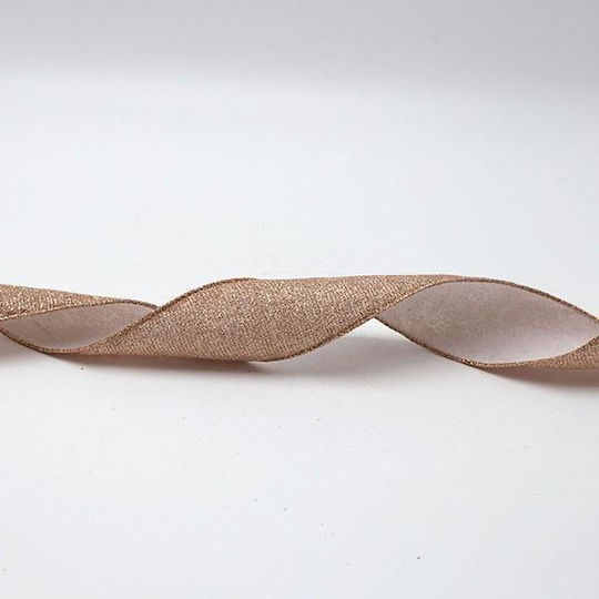 Κορδελα Ροζ Χρυσο 6.30cm 10m Eurolamp 600-47554