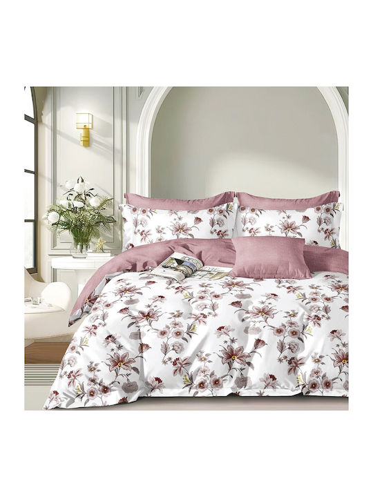 Beauty Home Bettdecken-Set Großes Doppelbett 220x240cm Art 12270 Amethyst 3Stück