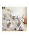 Beauty Home Комплект Пухено Куинсайз 220x240бр Art 12276 Grey, Beige 3бр