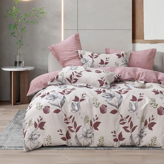Beauty Home Σετ Πάπλωμα Υπέρδιπλο 220x240εκ. Art 12286 Αμέθυστος 3τμχ