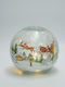 Eurolamp Tabletop Illuminated Glass Crackle Ball Christmas Figure Battery Timer 14cm Eurolamp