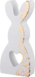 Ceramic Rabbit Heart K941 5.8*12.5 Red-Gold