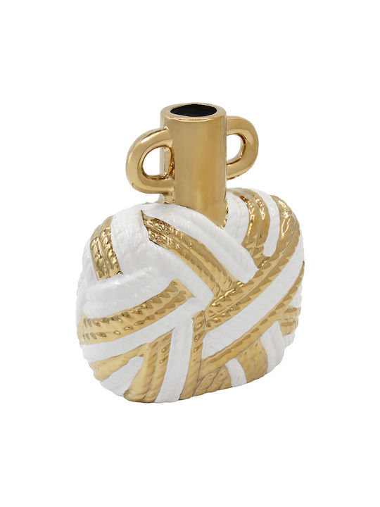 Keskor Decorative Vase White 20x7x22cm