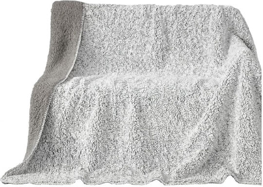 ForHome Sherpa Decke Einzeln 160x220cm Grau