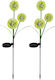 Set 2 Eingesteckte Solarleuchten Blumen