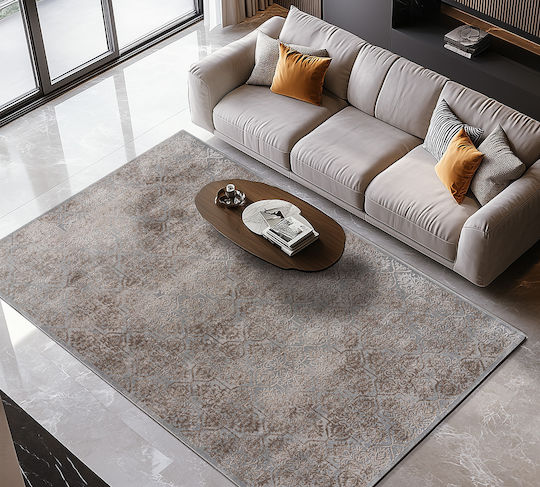 Beauty Home Home Комплект Килими За Спалня Бежов, Сив 9440-Комплект 3 Бройки