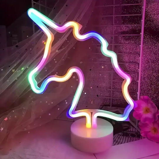 Διακοσμητικό Φωτιστικό LED RGB Μονόκερος 22x18x12εκ.