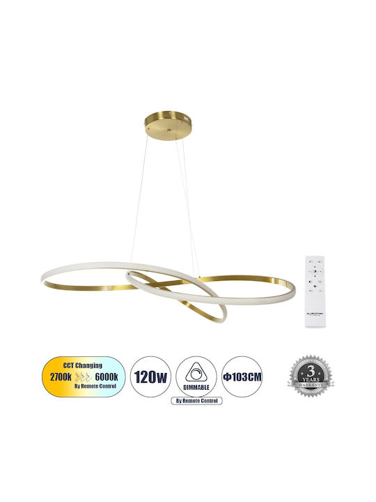 GloboStar Dexter Pendant Light White 103x103x30cm