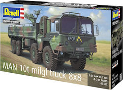 Сглобяема Моделна Фигура Revell Военен Камион Man 10t Milgl.8x8 245 Части Сглобяема Моделна Фигура Revell Военен Камион Man 10t Milgl.8x8 245 Части