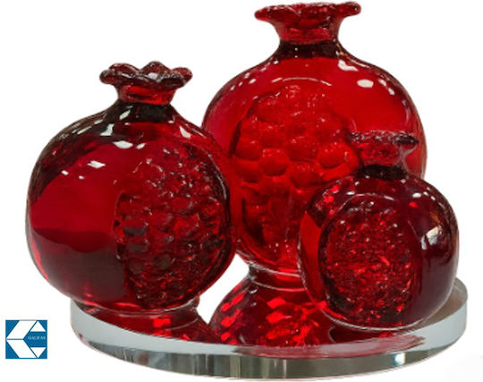 Room Decorative Crystal Pomegranates Base 9.5x7.5cm Galifas 793485 Galifas