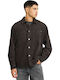 Дълъг Ръкав Рипсено Кадифе Overshirt Сив