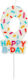 Birthday Candle Cozy Sprinkles Number 0 Multicolour Candle 7cm Kids Party