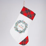 Christmas Decorative Polyester White Socks L35x...