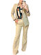 Damen Beige Set mit Hose
