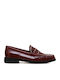 Leather Women's Loafers in Brown Color