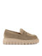 Leather Women's Moccasins in Brown Color
