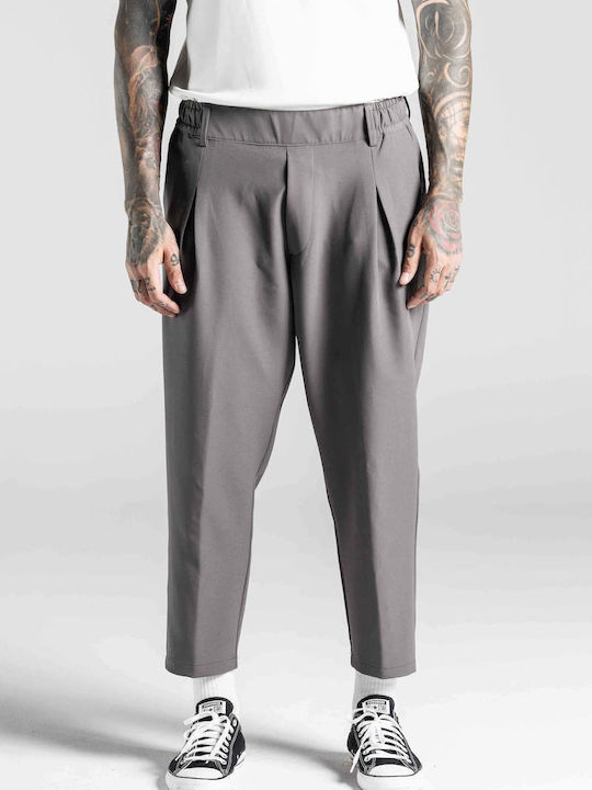 Cosi Jeans Παντελόνι Chino σε Loose Εφαρμογή Γκρι