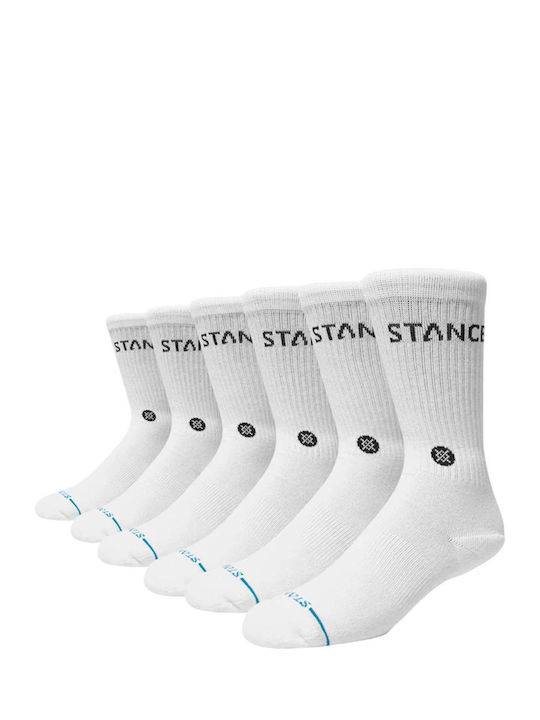 Stance Athletic Socks White 6 Pairs