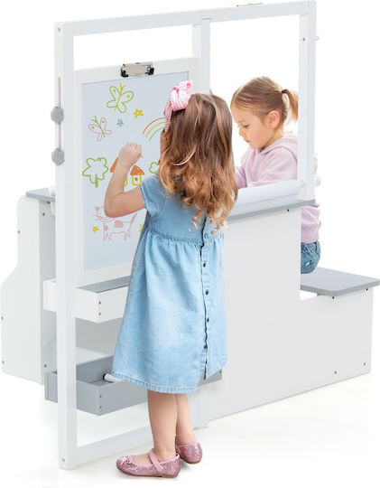Costway Kids Magnetic Board / Blackboard / Markerboard