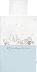 Lorelli Σετ Κούνιας Happy Friends Blue 3τμχ