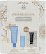 Apivita Aqua Beelicious Routine Skin Care Set for Moisturizing, Facial Cleaning & Brightening with Color 3pcs