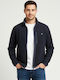 Men's Fleece Cardigan Evening Blue