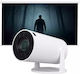 Andowl PR80 με Πανί Προβολής 000.230.18765 Mini Projector LCD Λάμπας LED με Ενσωματωμένα Ηχεία