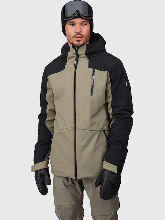 Brunotti Mattaki 2521180043-6555 Men's Soft Shell Ski & Snowboard Jacket Green