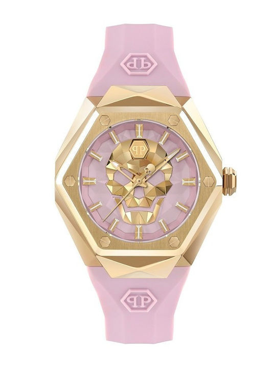 Philipp Plein Lady Women's Watch with Pink Rubb...
