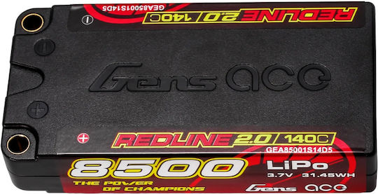 2.0 Серия Батерия Li-Po 3.7V 8500mAh 140C 1S За RC Превозно Средство