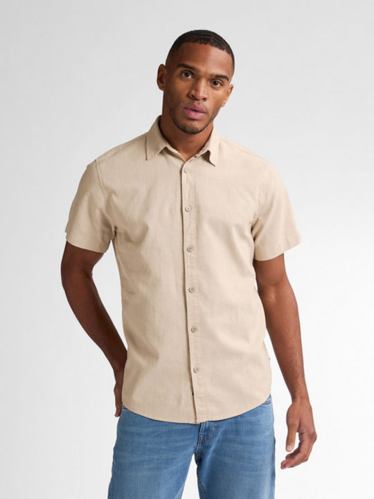 Short-sleeved Shirt Beige