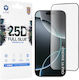 Lito 2.5D Adeziv complet Tempered Glass Negru (iPhone 16)