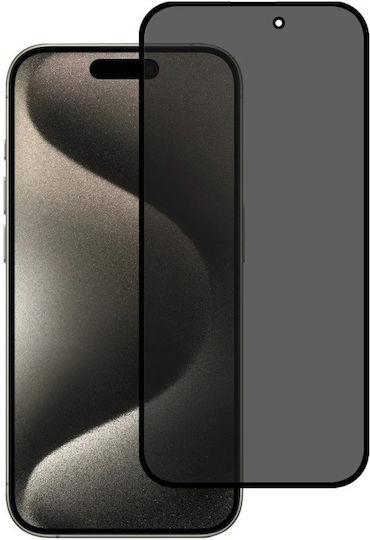 0.3mm Full Glue Privacy Ματ Full Face Tempered Glass Μαύρο (iPhone Air)