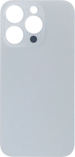 Capac Baterie Battery Door Adhesive Large Hole Alb pentru iPhone 14 Pro