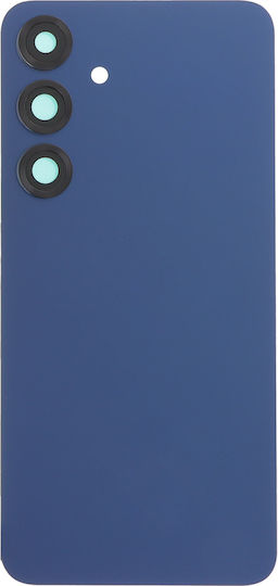 Battery Cover Battery Door + Battery Door Adhesive + Back Camera Lens Bezel Blue for Galaxy S25+