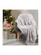 Das Home Christmas 1373 Fleece Blanket Sofa 130x170cm Gray