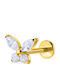 Nire Earrings Titanium Gold Plated