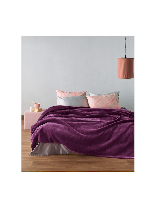 Kentia Loft Bella Κουβέρτα Βελουτέ Μονή 160x220εκ.